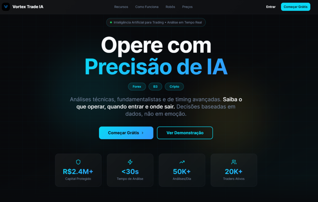 Vortex trade IA golpe